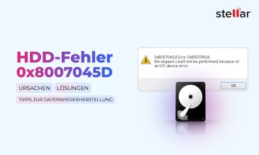 So Beheben Sie den HDD-Fehler 0x8007045D: Ursachen, Lösungen und Tipps zur Datenrettung