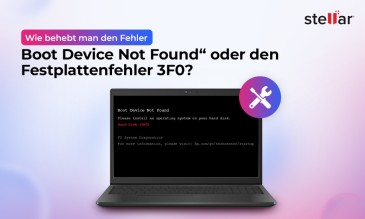 Wie behebt man den Fehler Boot Device Not Found 3F0?