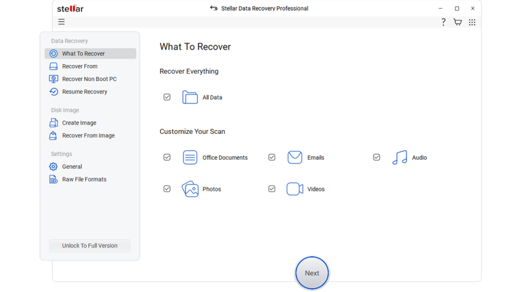 Was kann wiederhergestellt werden – Stellar Data Recovery