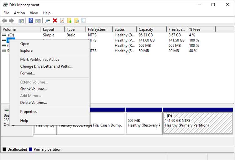 Wählen Sie Laufwerksbuchstaben und Pfade ändern