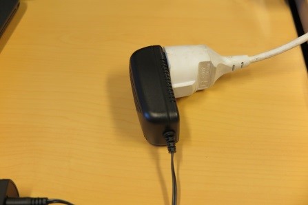 Connect mains plug