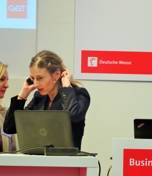 Sylvia Haensel inCeBIt2